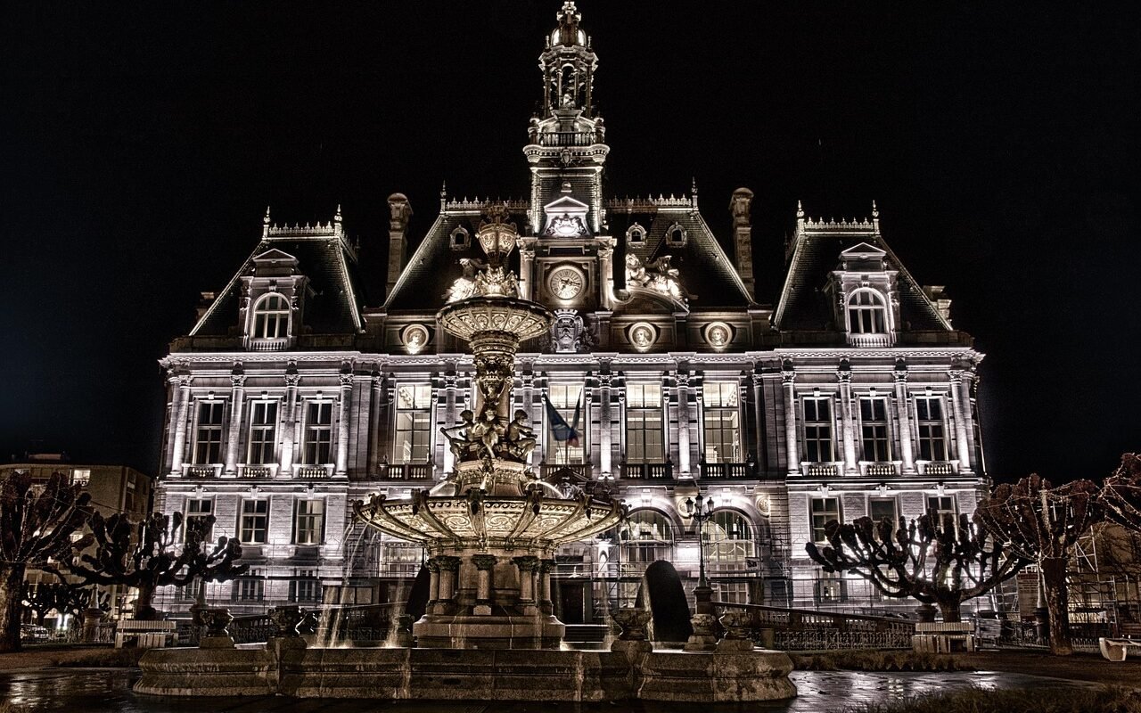 fountain, building, illuminations, architecture, town hall, limoges, city hall, fountain, fountain, fountain, architecture, architecture, town hall, town hall, town hall, town hall, limoges, limoges, limoges, limoges, limoges