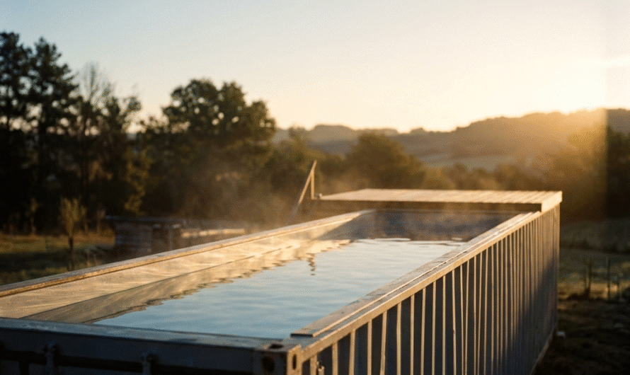 Piscine container : quelle durée de vie et quelles garanties en 2026 ?